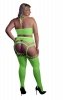Two Piece with Crop Top and Stockings  XL/XXXXL